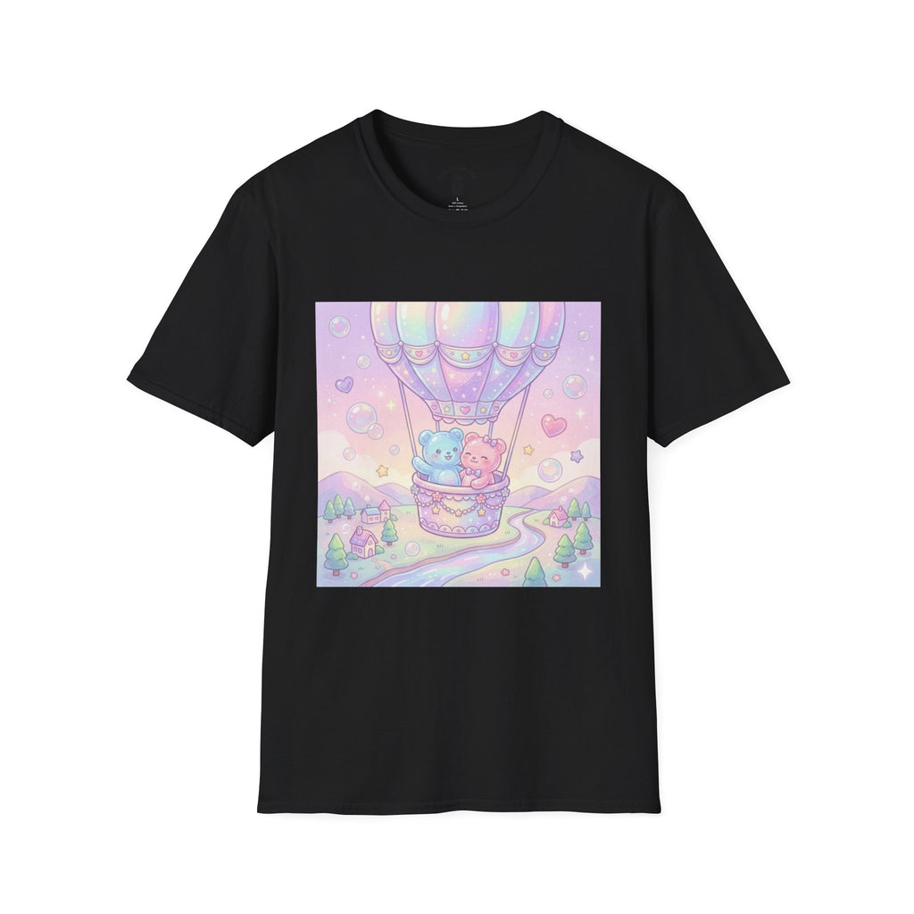 Hot Air Balloon Romantic Adventure, Dou Gooey Gummy Bears— Pastel Kawaii Graphic T-Shirt