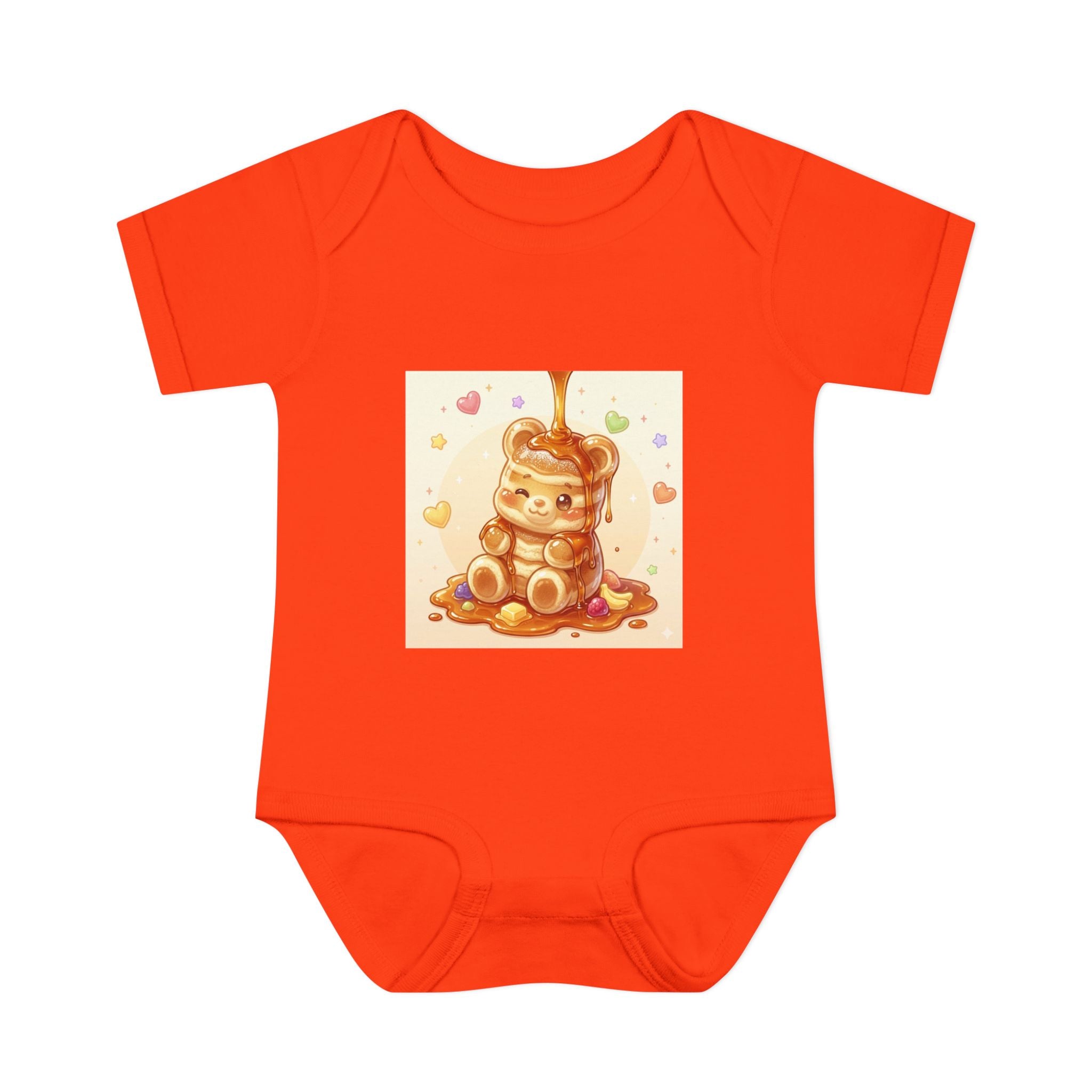 Fluffy Gooey Pancake Gummy Bear Baby Bodysuit — Cute Gummy bear Infant Onesie
