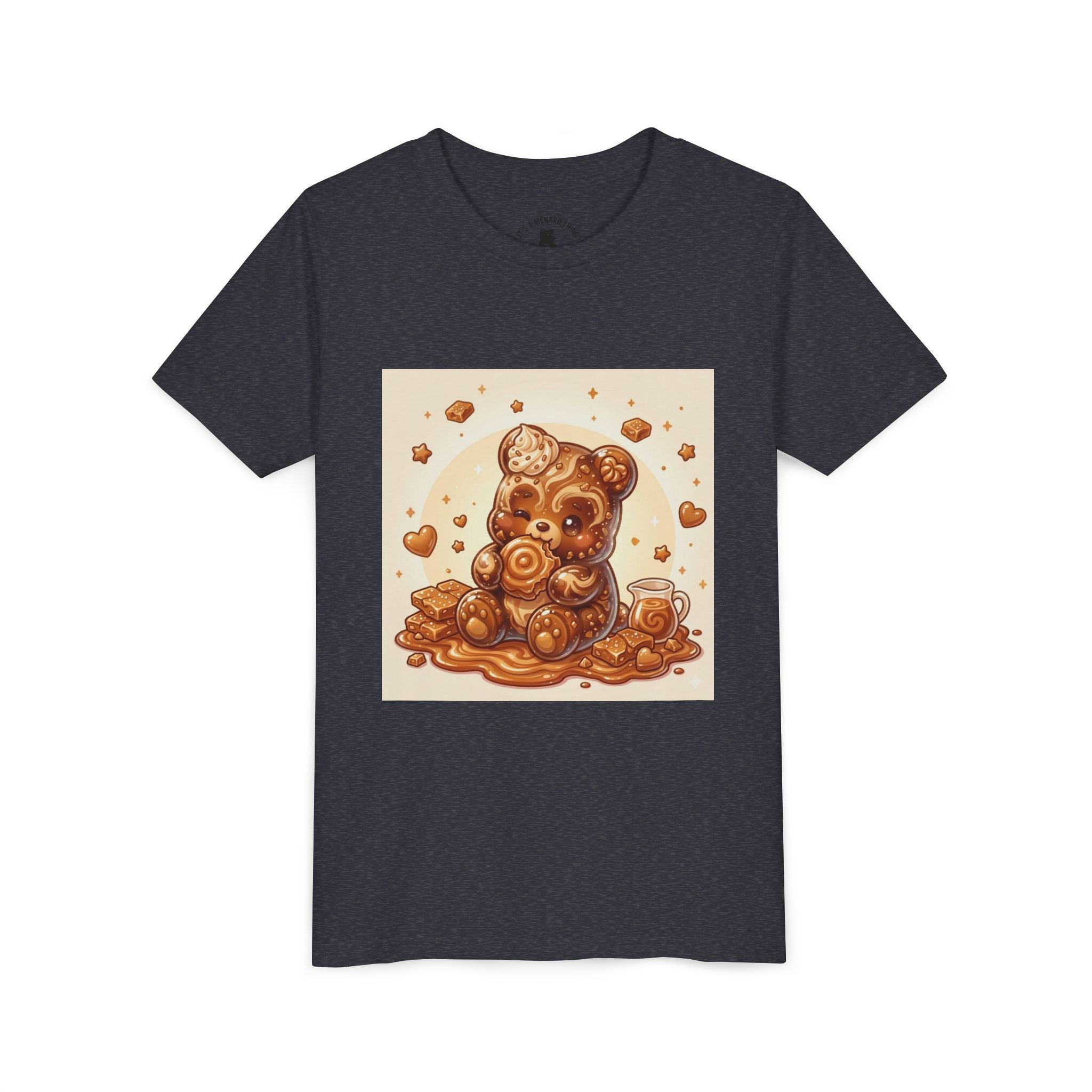 Cinnamon Coffee Cake Gooey Gummy Bear Graphic Kids Shirt