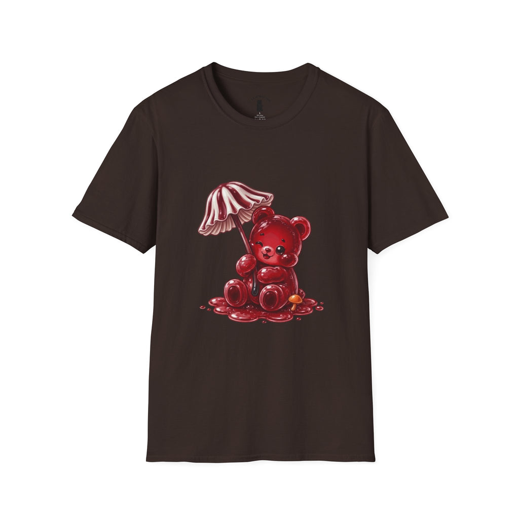 Special Red Stripped Mushroom Umbrella, Oozy Bear Gummy Friend- Graphic Shirt