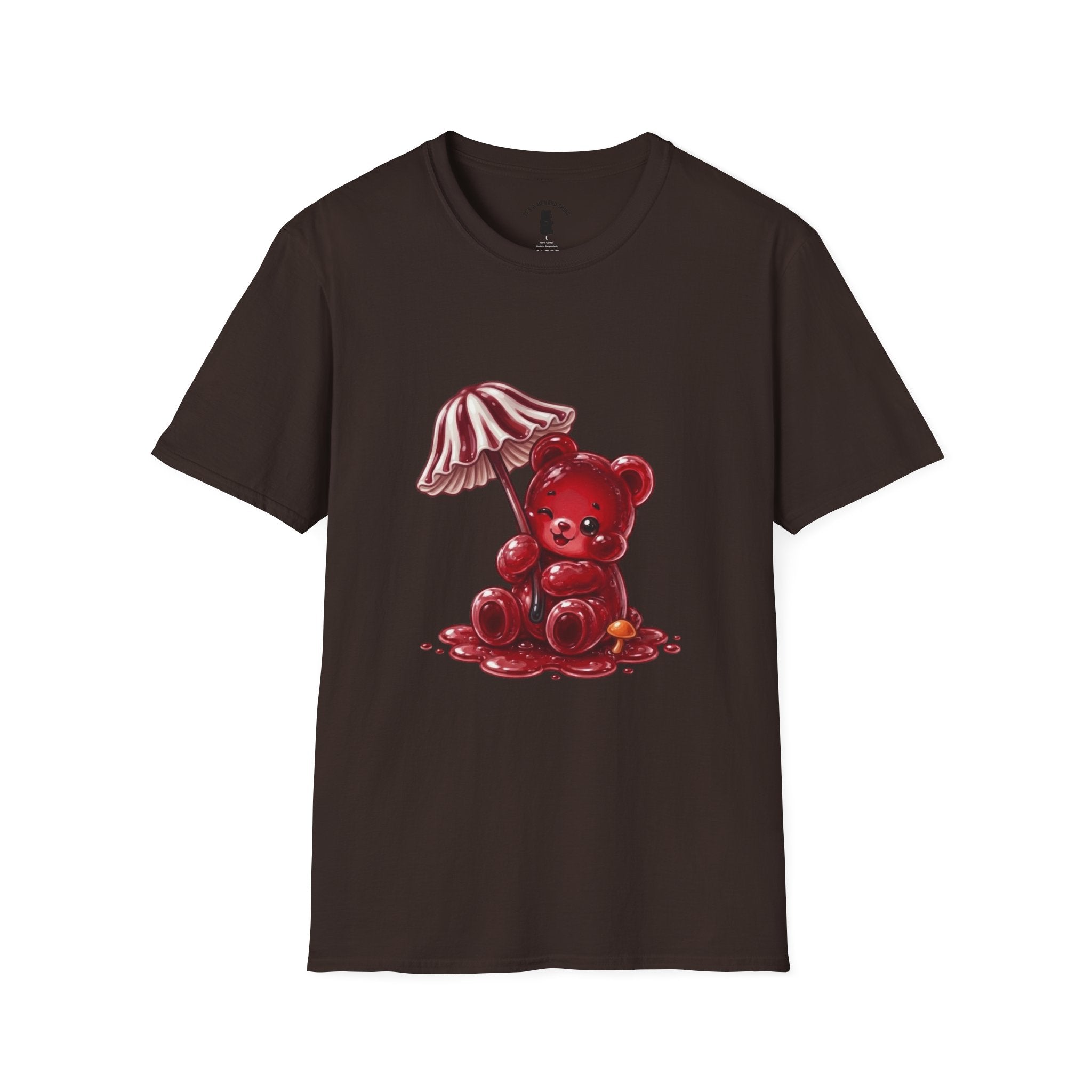 Special Red Stripped Mushroom Umbrella, Oozy Bear Gummy Friend- Graphic Shirt