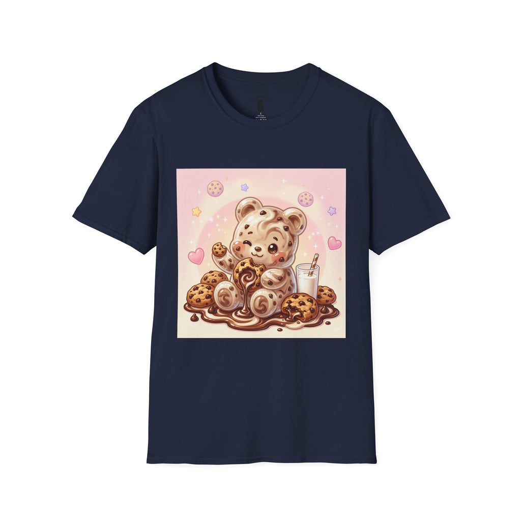 Cookies and Milk, Fudge Gooey Gummy Bear — Kawaii Graphic T-Shirt