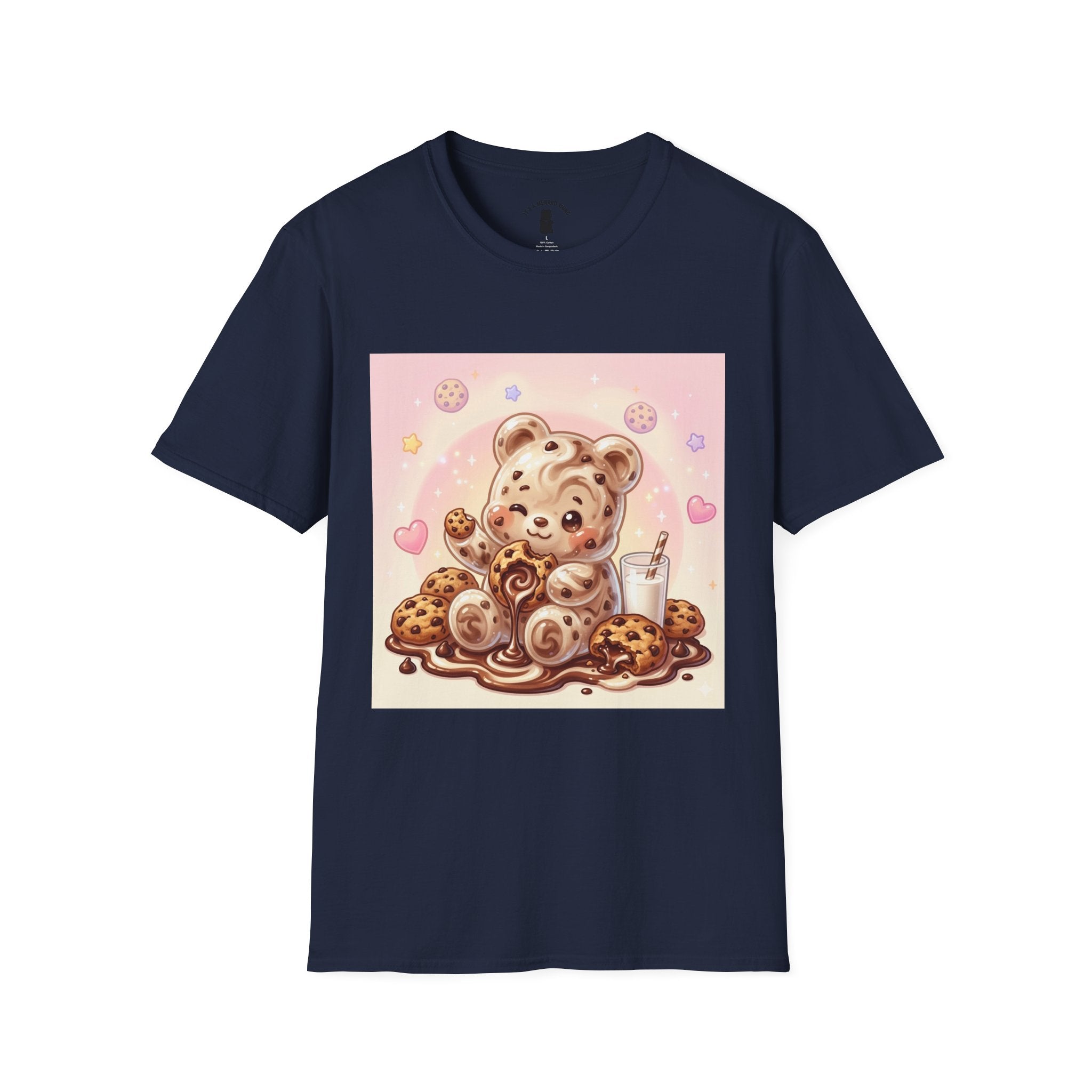 Cookies and Milk, Fudge Gooey Gummy Bear — Kawaii Graphic T-Shirt