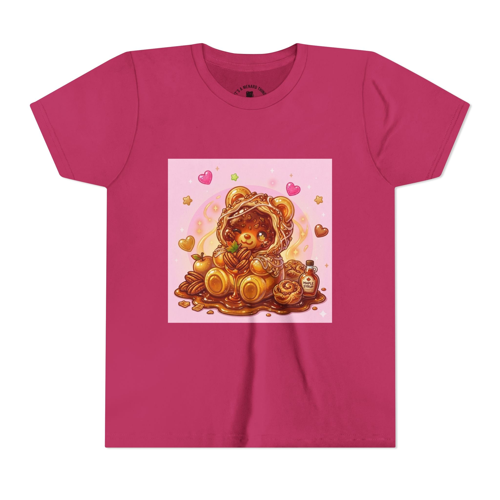 Cinnamon, Butter & Pecan Danish Gooey Gummy Bear Youth T-Shirt