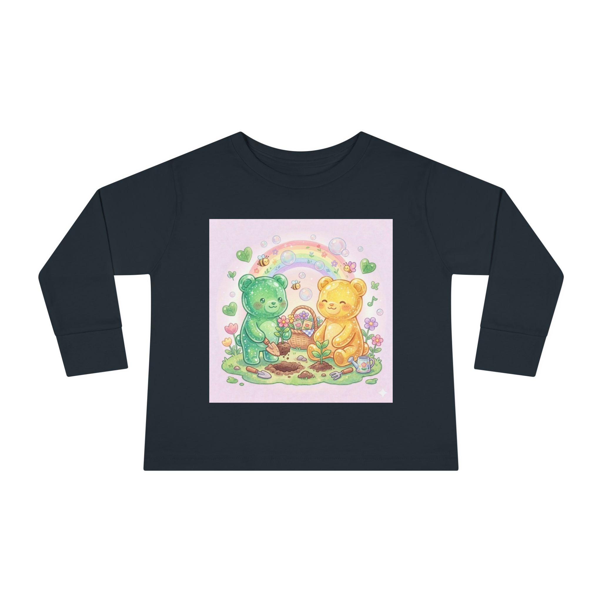 Let's Build a Garden, Oozy Bear Friends Gummy Duo- Graphic Long Sleeve Shirt