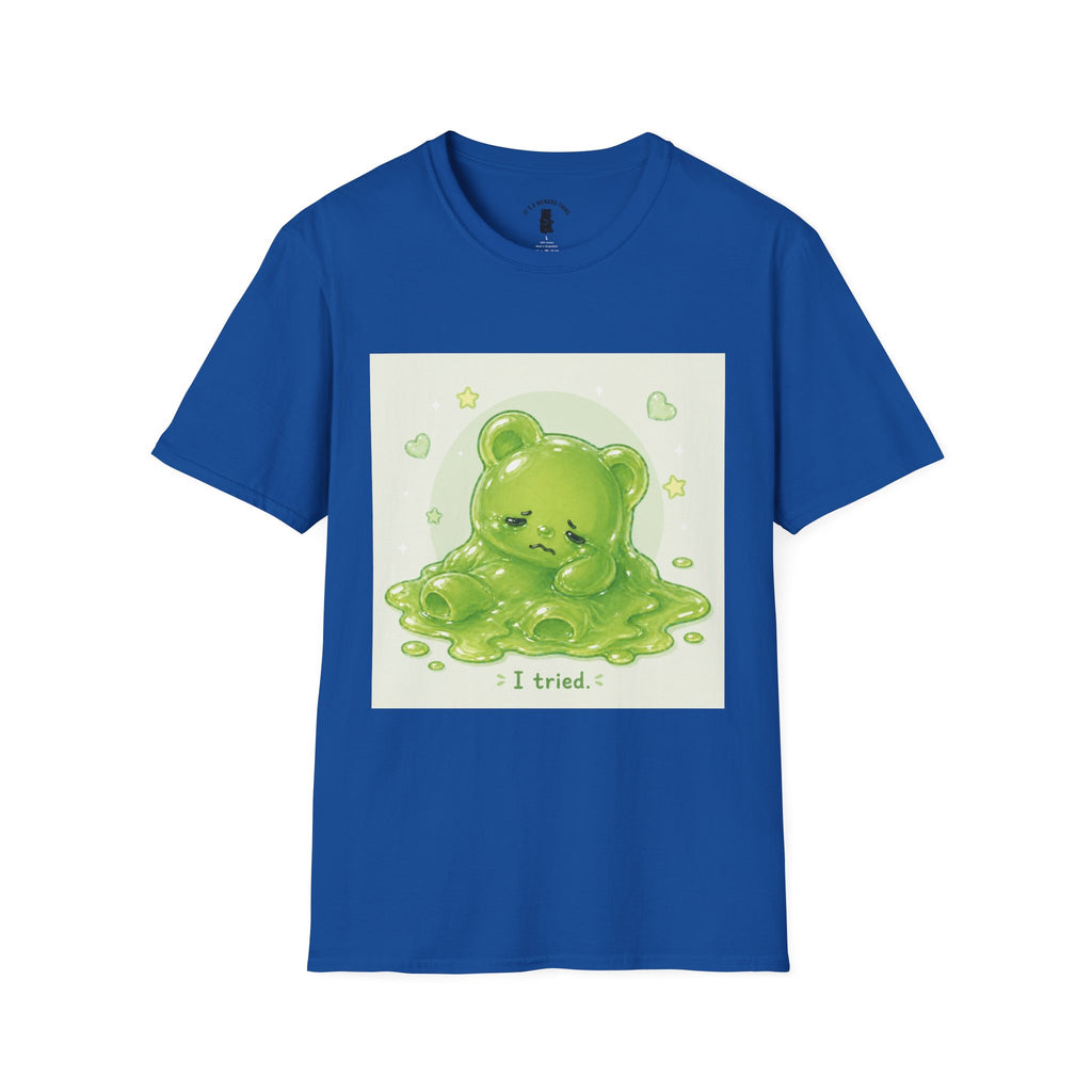"I Tried." Green Gooey Gummy Bear- Graphic Tee