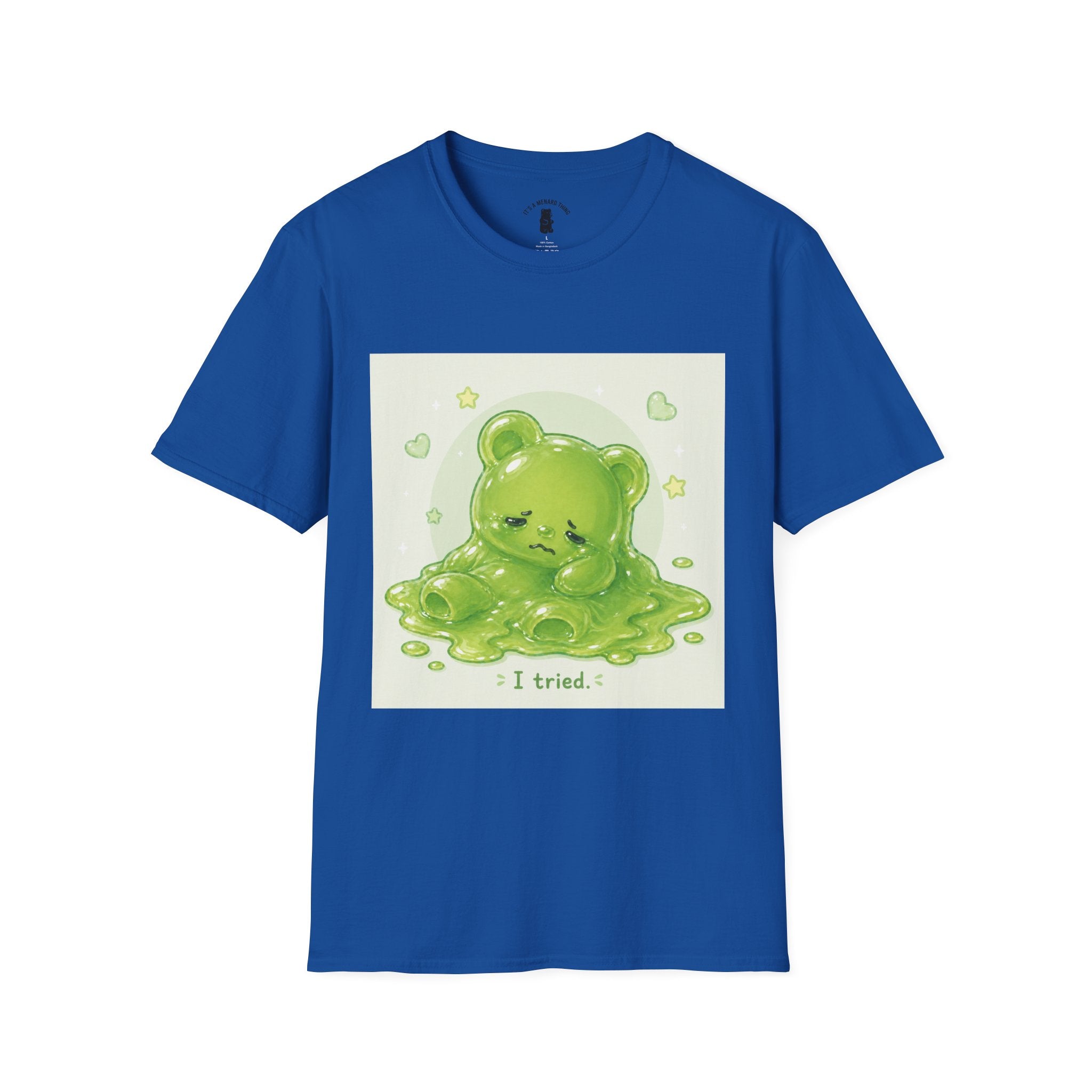 "I Tried." Green Gooey Gummy Bear- Graphic Tee