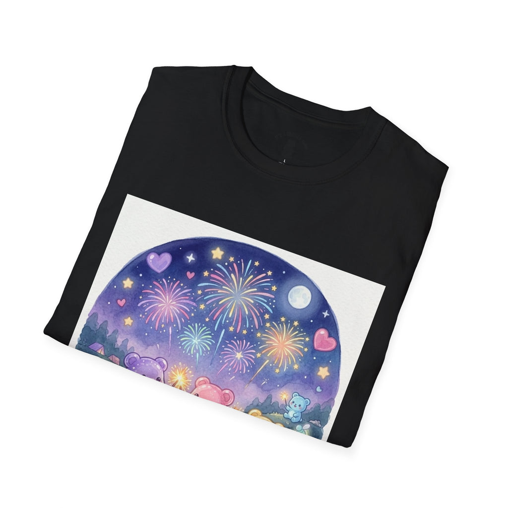 Firework wonder, Gooey Gummy bear Friends- Kawaii Graphic T-Shirt