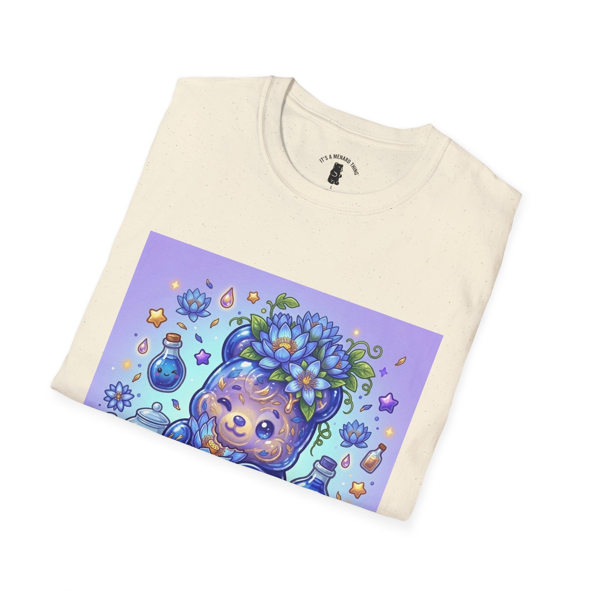 Blue Lotus Tea, Exotic Gooey Gummy Bear — Kawaii Graphic T-Shirt