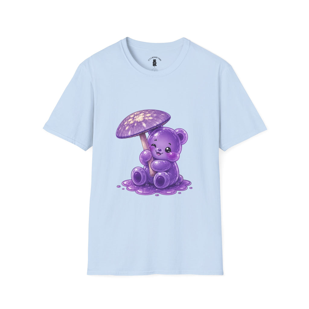 Purple Cortinarius Violaceus Mushroom Oozy Bear Special- Graphic Shirt