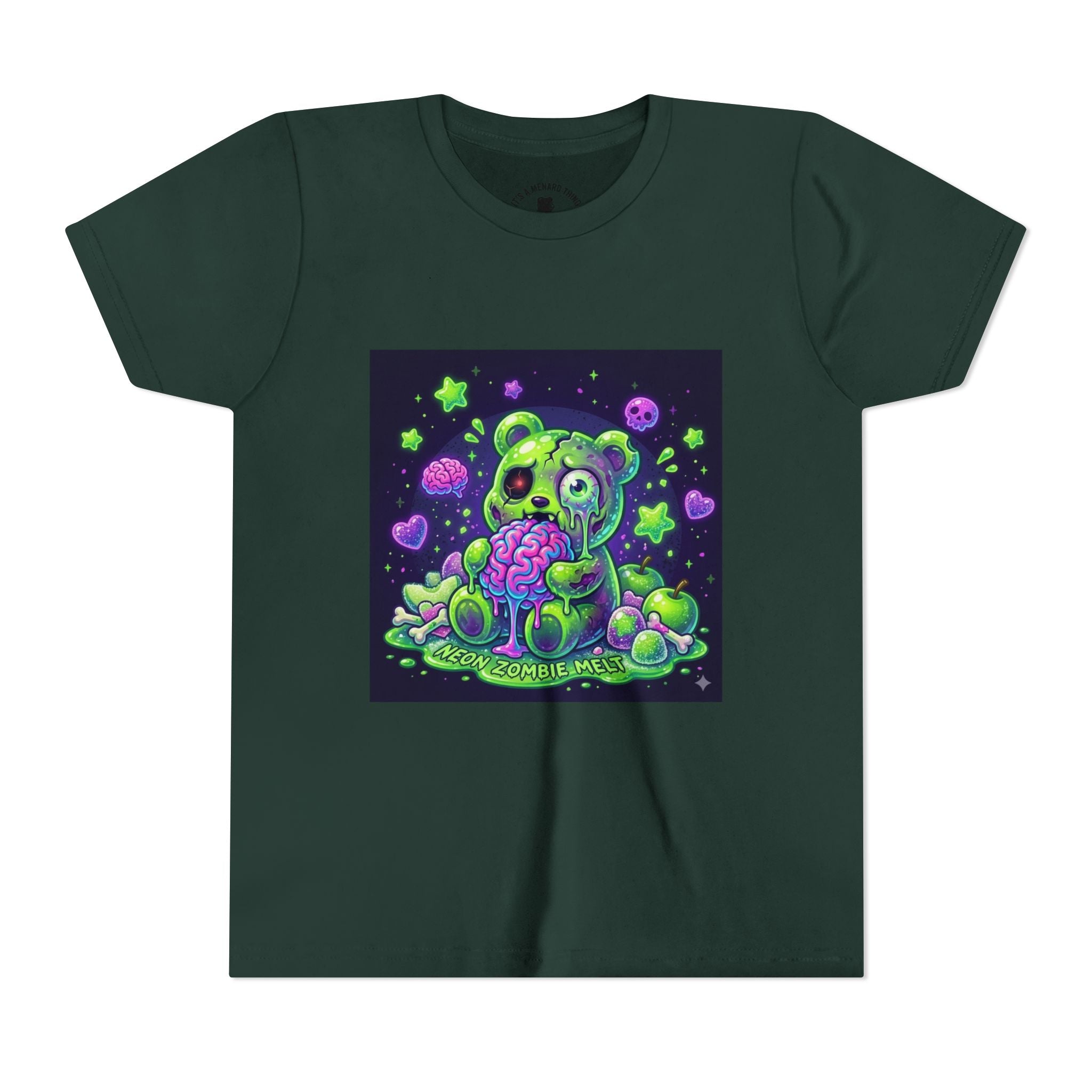 Neon Zombie Gooey Gummy Bear Graphic Tee