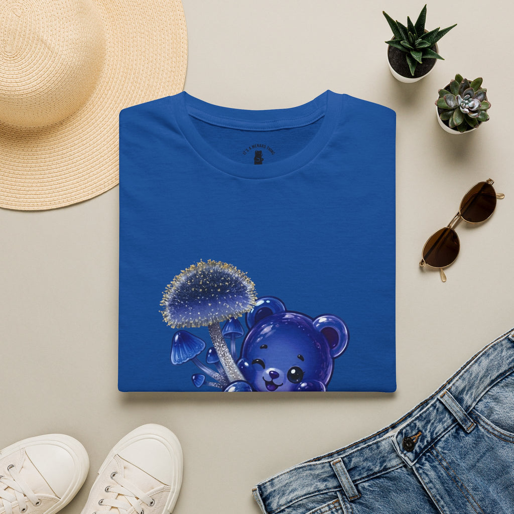 Special Small Blue Mushroom, Oozy Bears Gummy Friend- Graphic Shirt