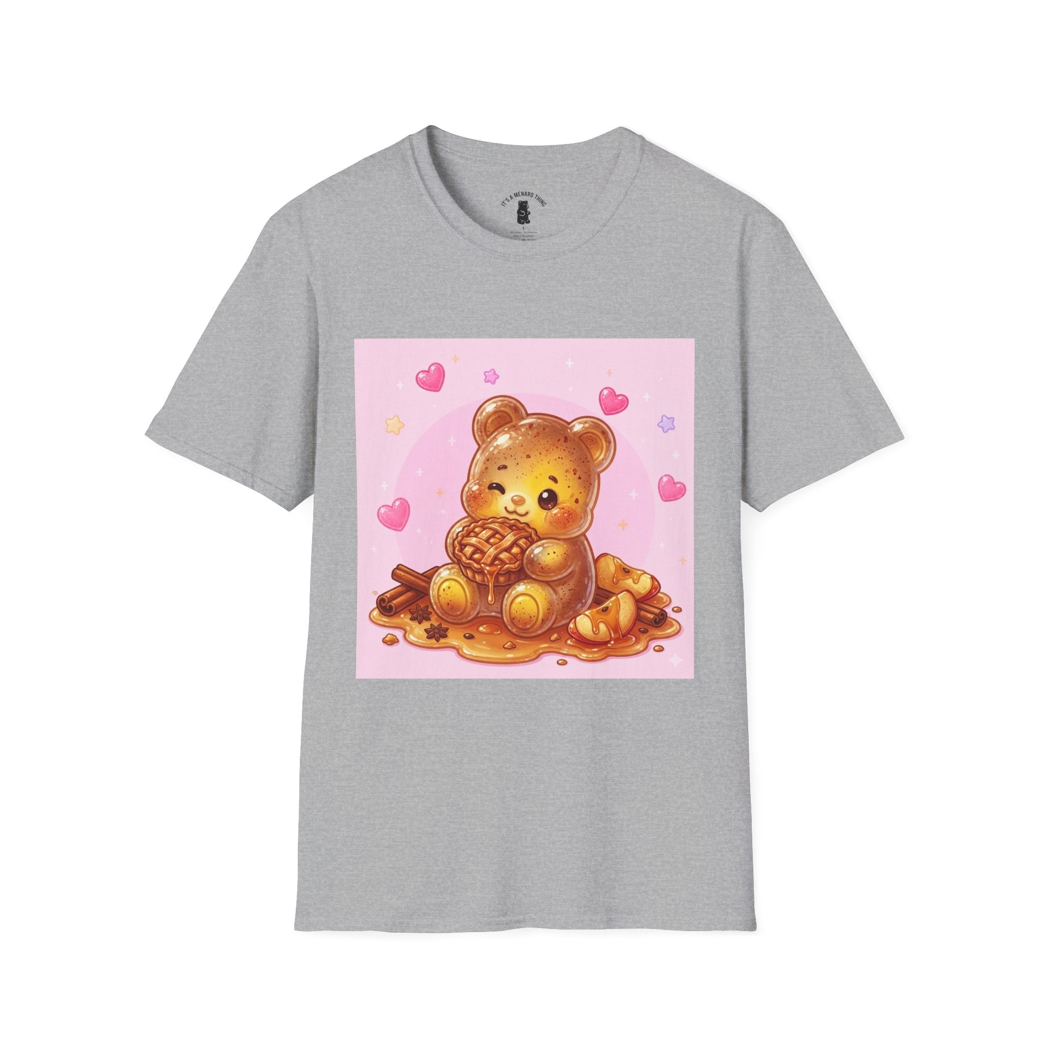 Warm Fresh Apple Cinnamon Pie Gooey Gummy Bear- Graphic T-Shirt