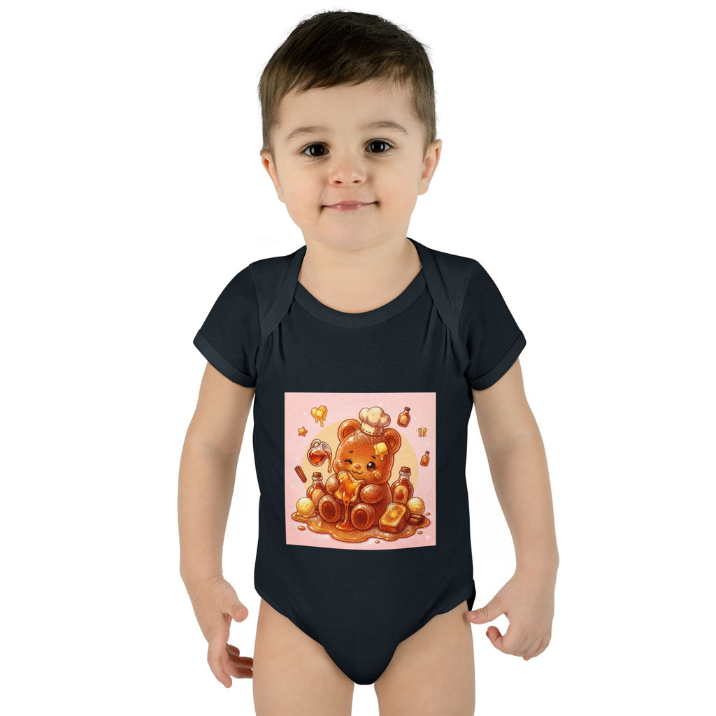 French Toast Gooey with Syrup Gummy Bear & Hearts Design