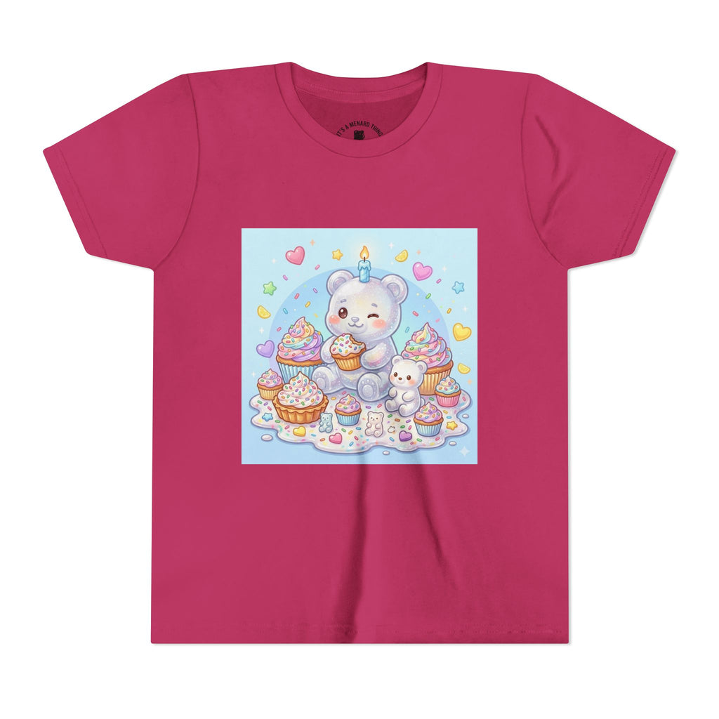 Kawaii Gooey Gummy Birthday Bears — Cute Pastel Dessert Graphic Shirt