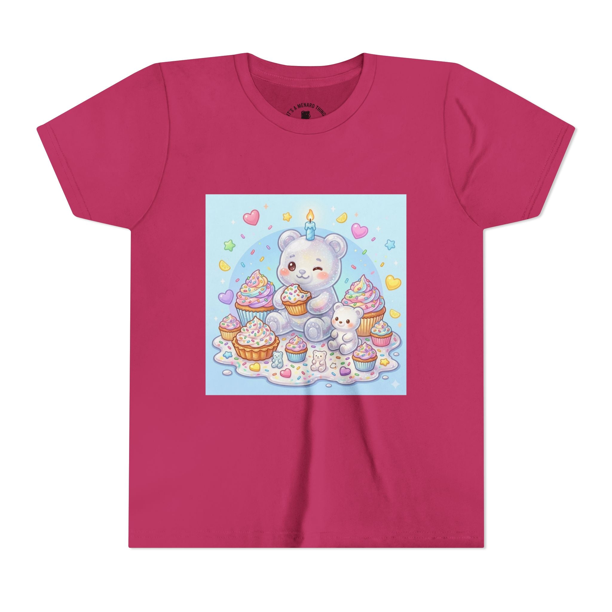 Kawaii Gooey Gummy Birthday Bears — Cute Pastel Dessert Graphic Shirt