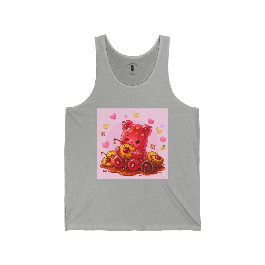 Candied Cherries & Pineapple, Ripe Gooey Gummy Bear- Kawaii Graphic Tank Top
