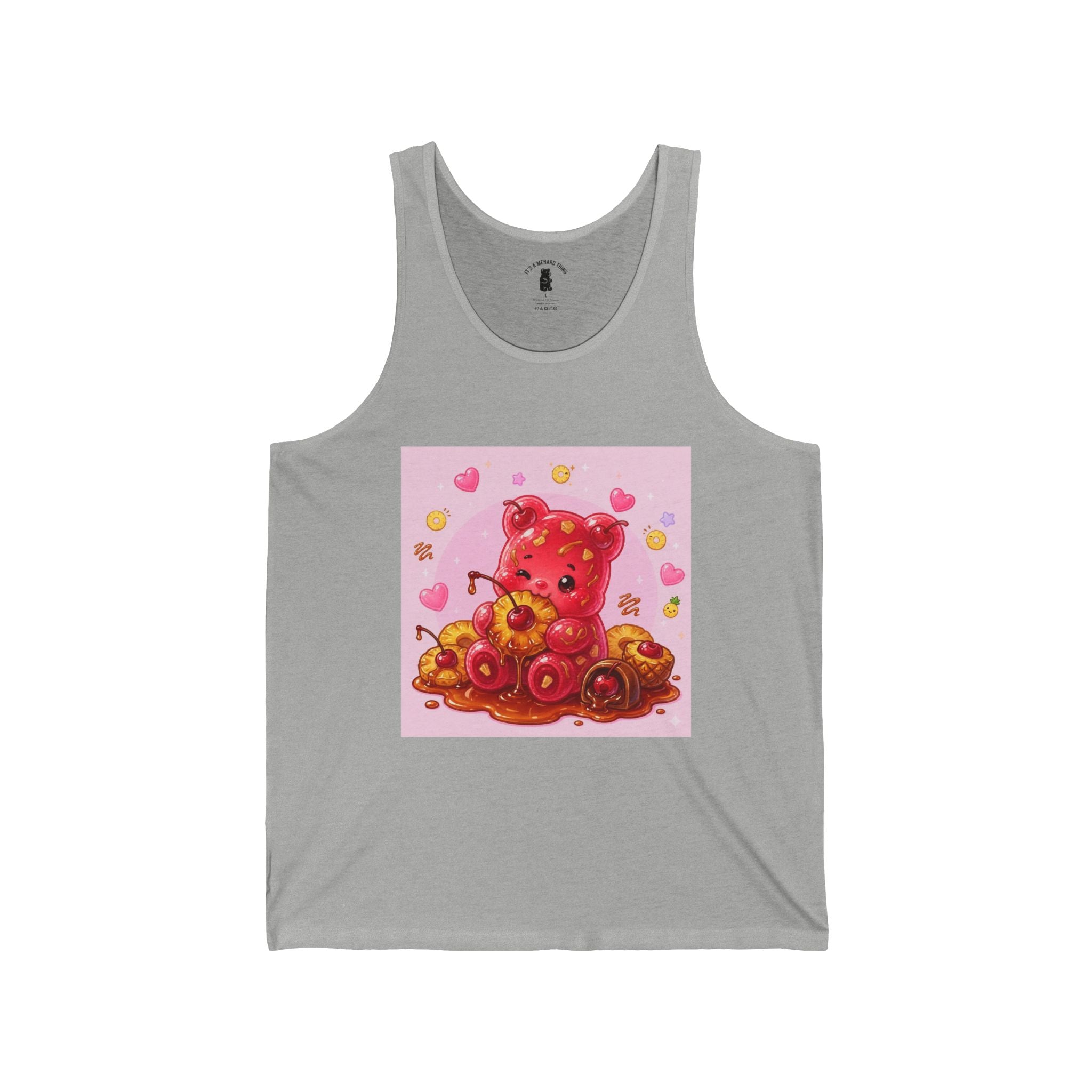 Candied Cherries & Pineapple, Ripe Gooey Gummy Bear- Kawaii Graphic Tank Top