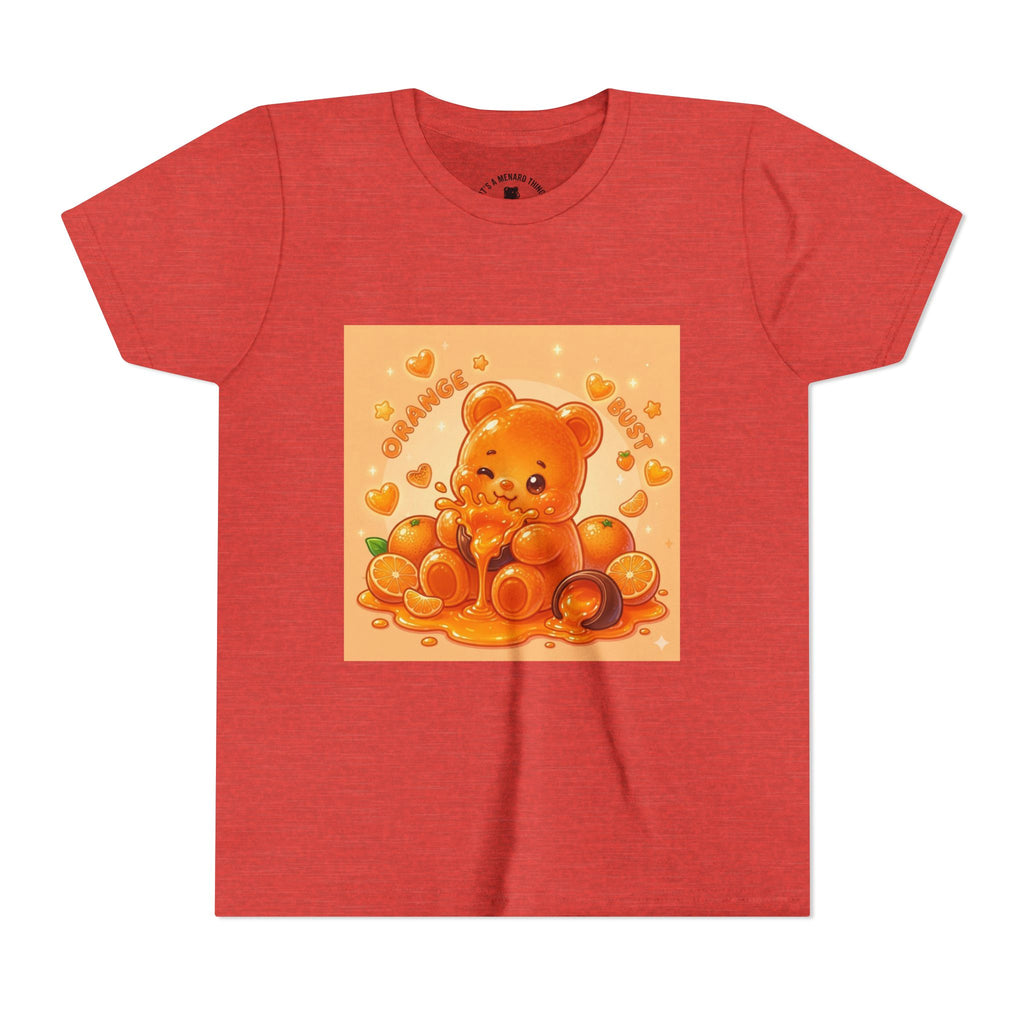Gooey Orange Gummy Bear Graphic Tee for Kids