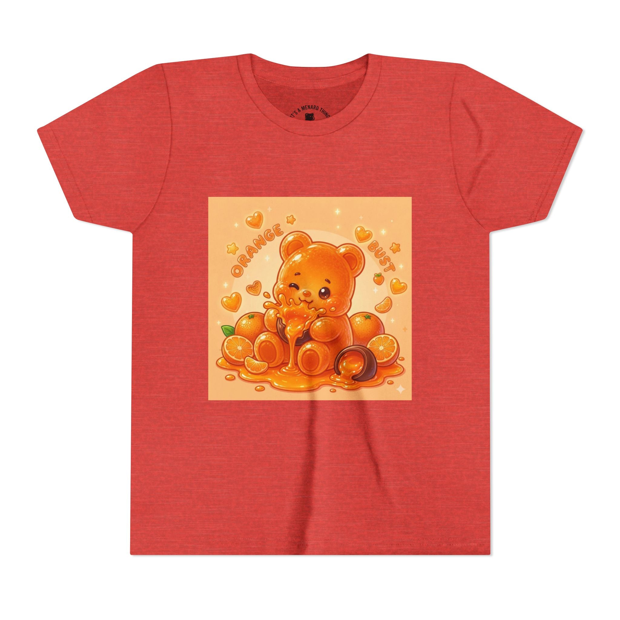 Gooey Orange Gummy Bear Graphic Tee for Kids