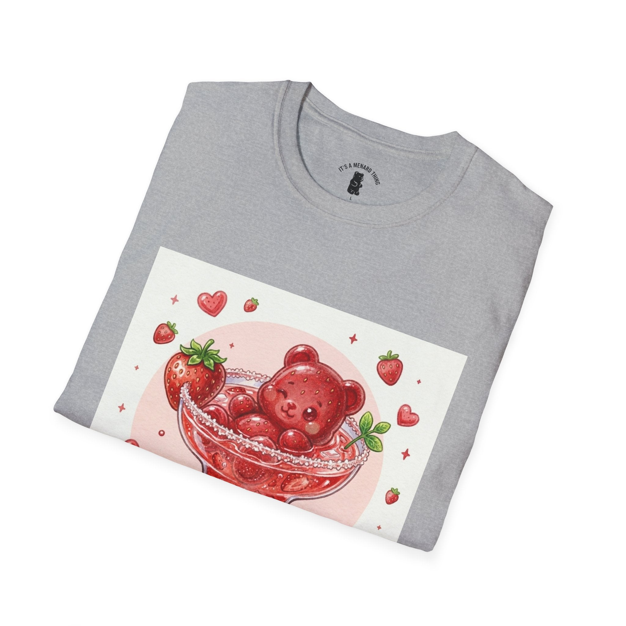 Strawberry Daiquiri Icey, Boozy Gooey Gummy Bears- Kawaii Graphic T-Shirt