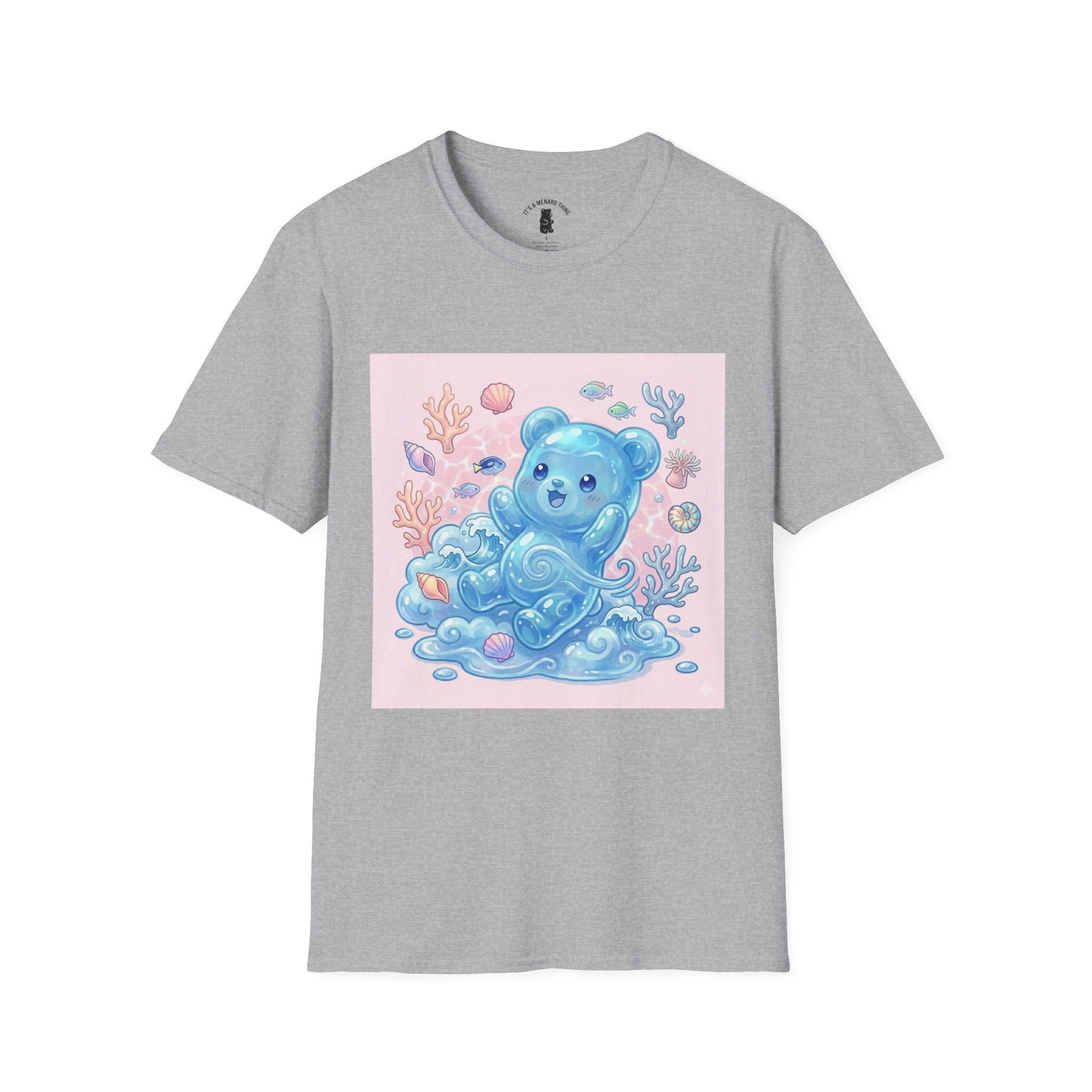 Elemental, Ocean Blue Water Gooey Gummy Bear — Kawaii Graphic Tee