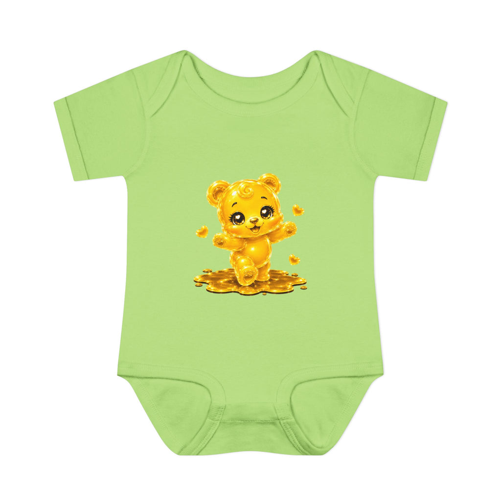 Baby Golden Oozy Gummy Bears First Steps, Cutie Addition- Graphic Onesie