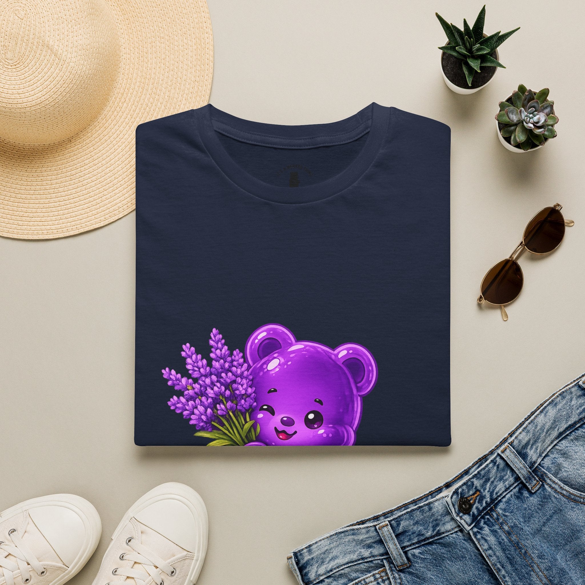 Special Lavender flower, Oozy Bear Gummy Friend- Graphic Shirt