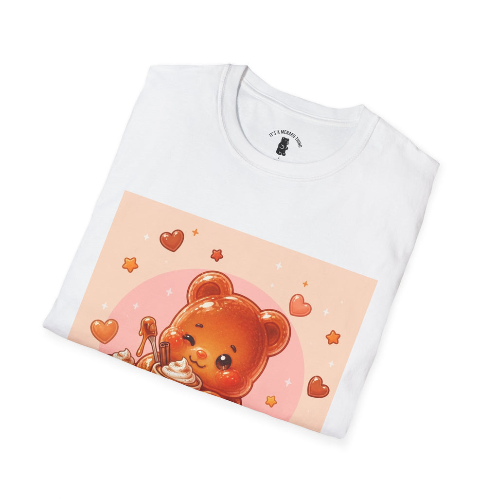 Pumpkin Spice Latte Time, With Pie and Love Gooey Gummy Bear — Kawaii Graphic Tee