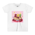 Gooey Gummy Bears on Banana Split Boat Graphic Youth T-Shirt