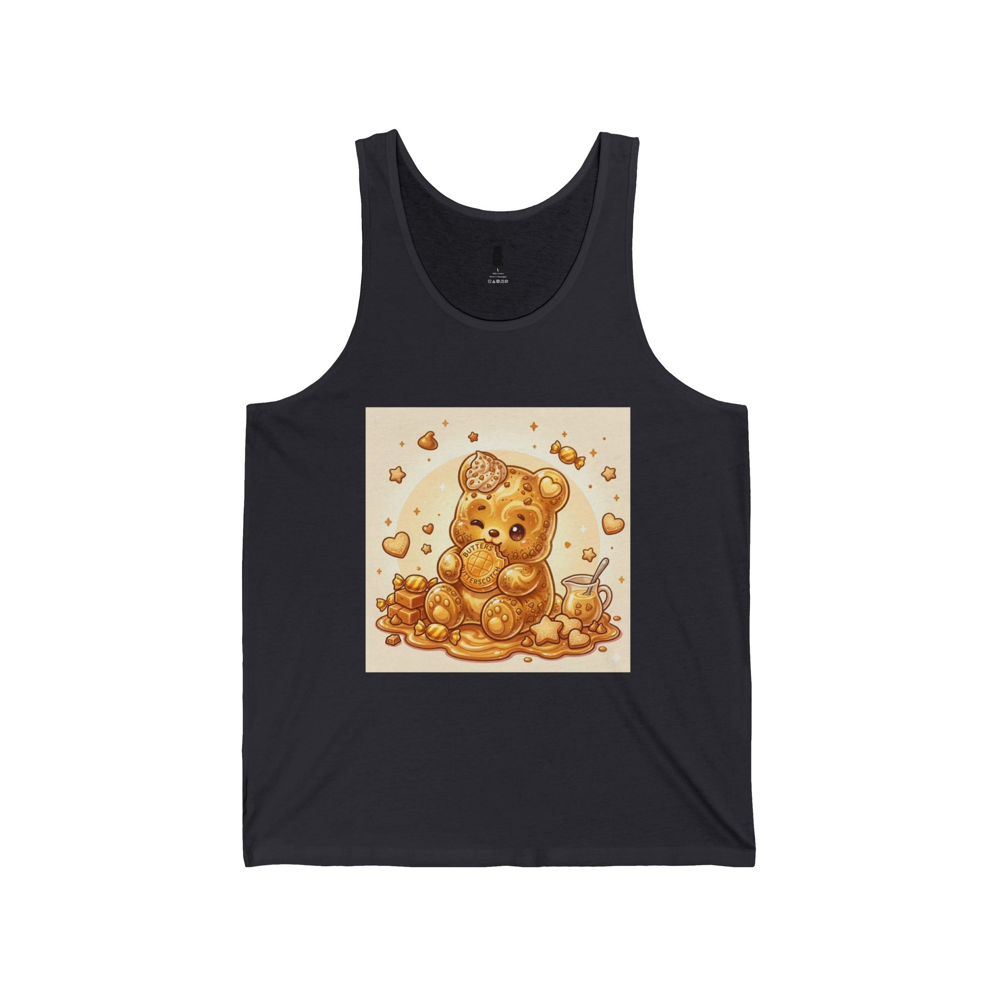 Butterscotch Golden Gooey Gummy Bear Friend — Cute Graphic Tank Top