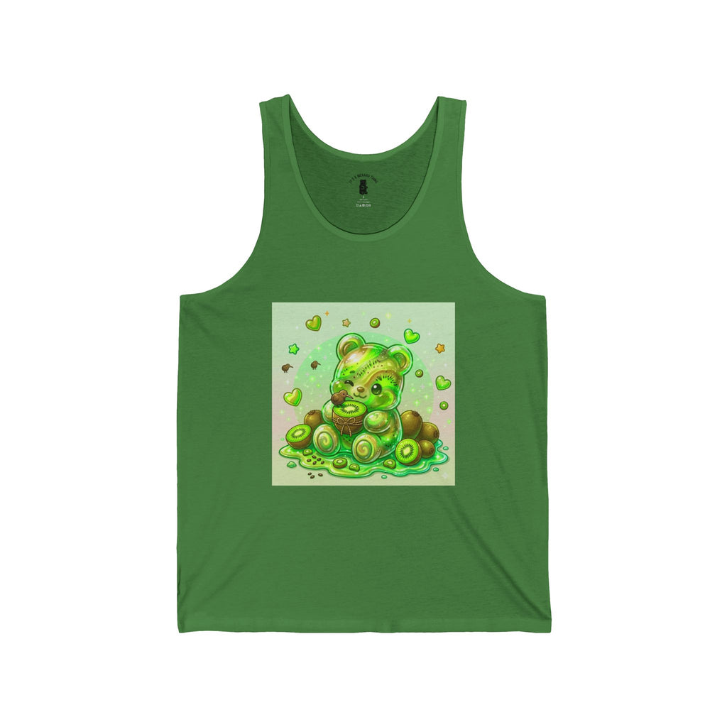 Ripe Juicey Kiwi, Green Gooey Gummy Bear — Kawaii Graphic Tank