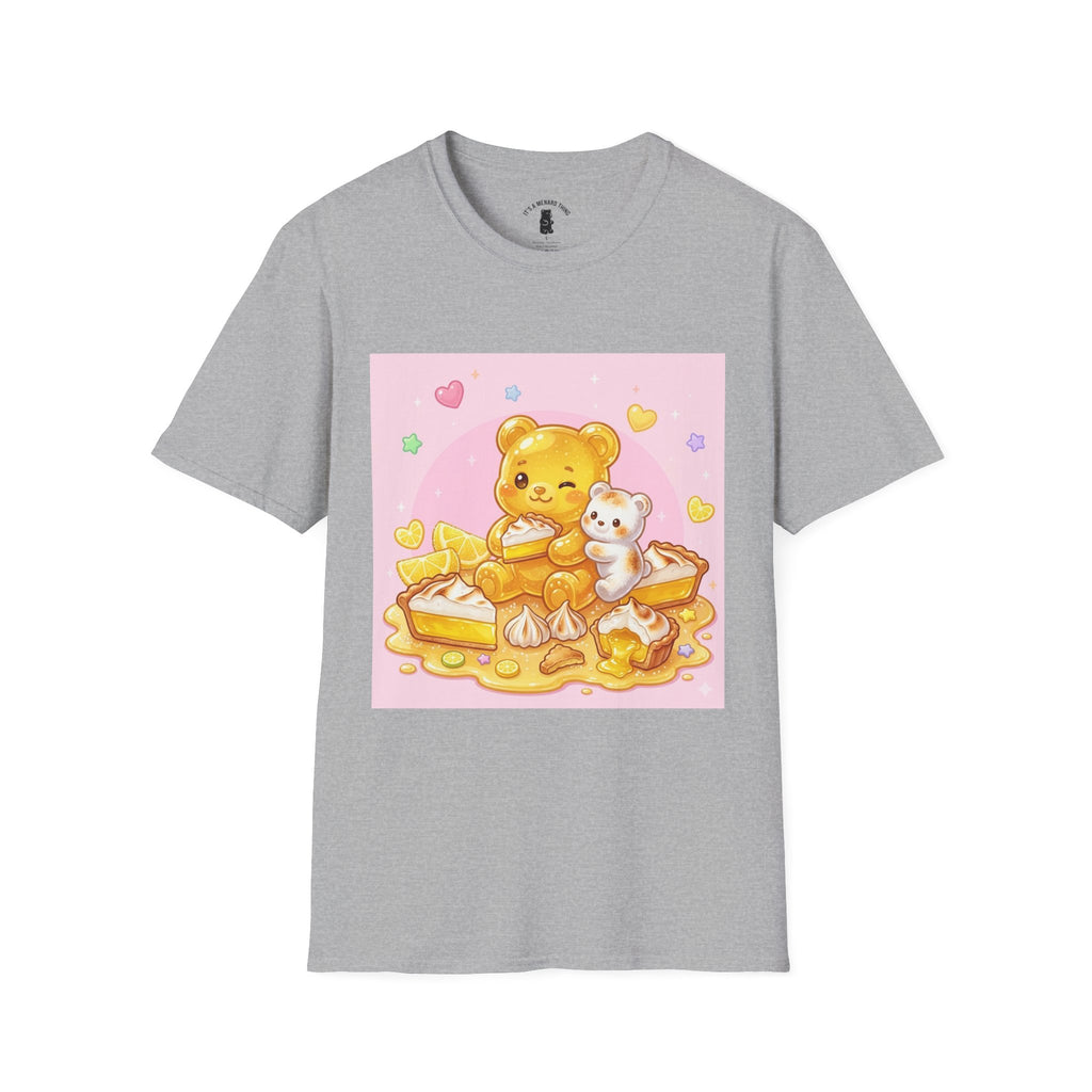 Lemon Margarine Pie & Whipped Cream Gooey Gummy Bear — Kawaii Graphic T-Shirt