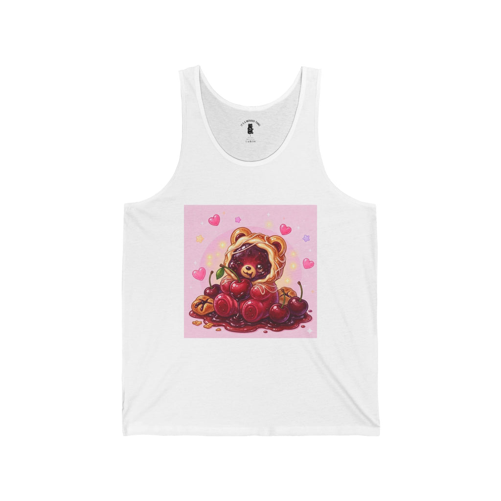 Cherry Danish, Special Puff PJ Pastry Gooey Gummy Bear — Kawaii Graphic Tank Top