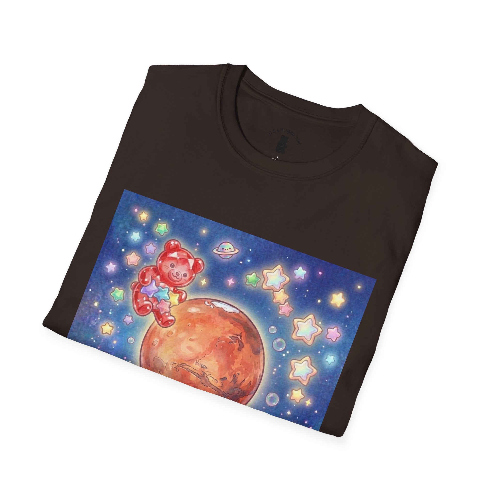 Think of Mars, Red Crystal Gooey Gummy Bear — Space Graphic T-Shirt
