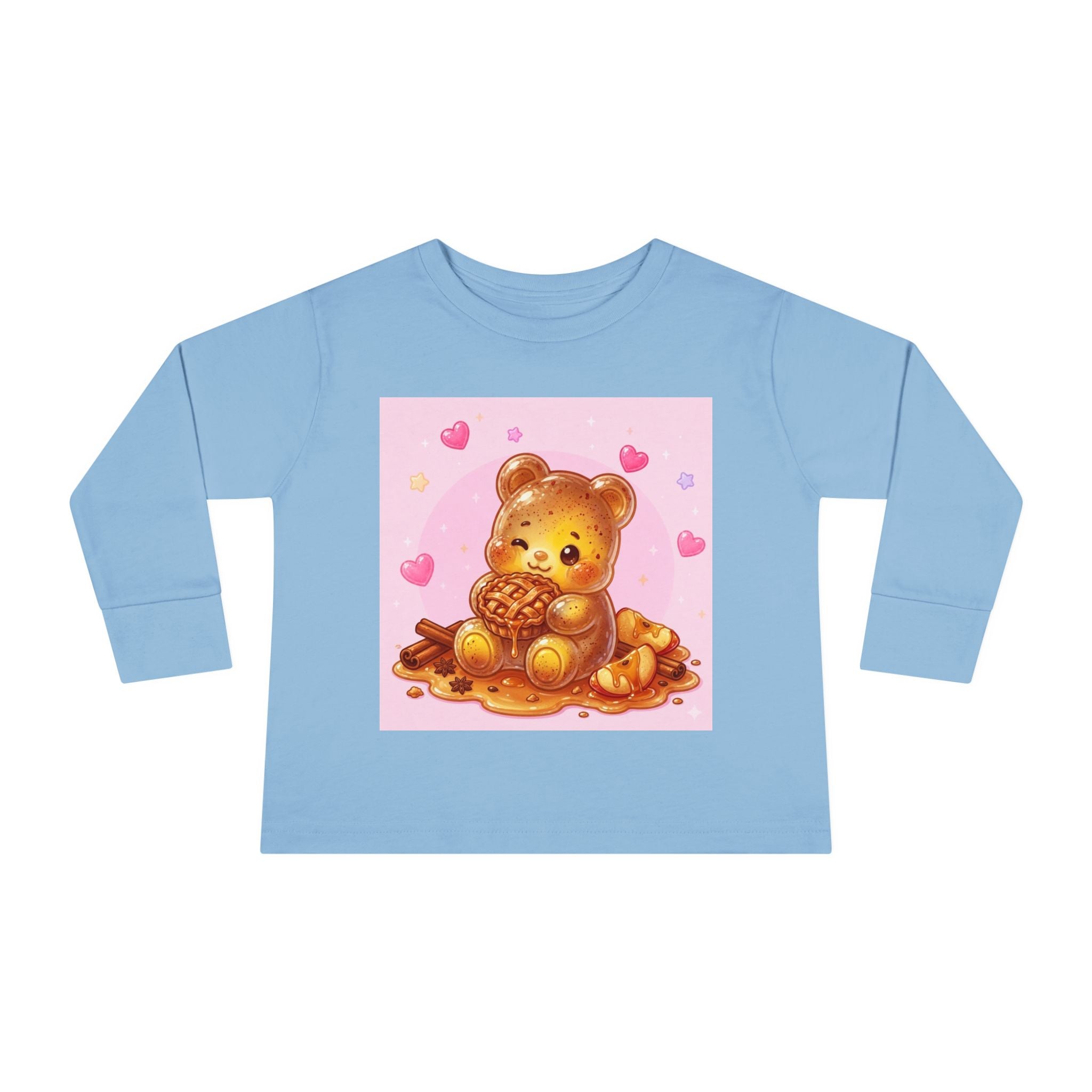 Cinnamon Sweet Fresh Apple Pie, Oozy Bear Gummy Friend- Kids Long Sleeve Shirt