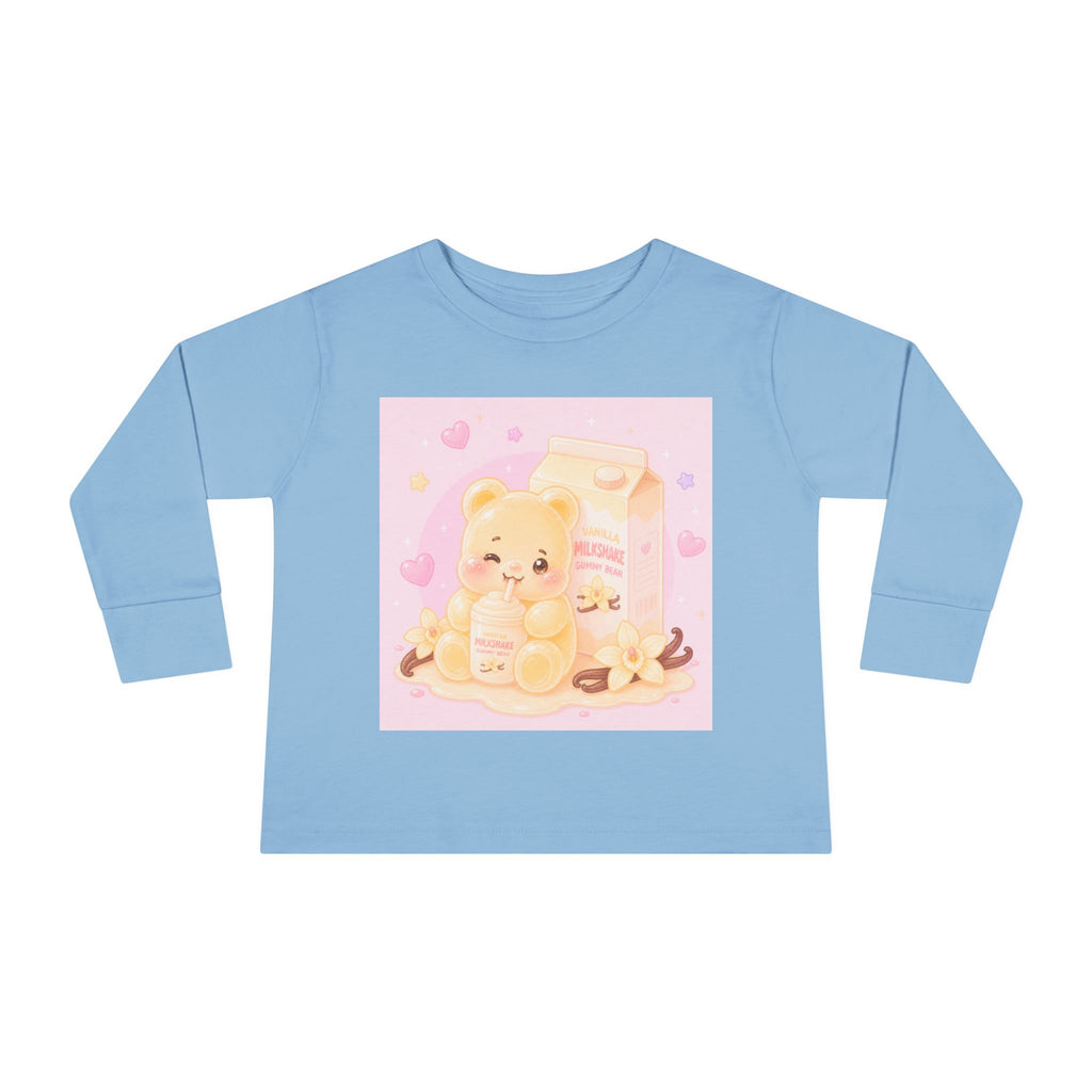 Vanilla Milkshake Oozy Bear Friend- Graphic Long Sleeve Shirt