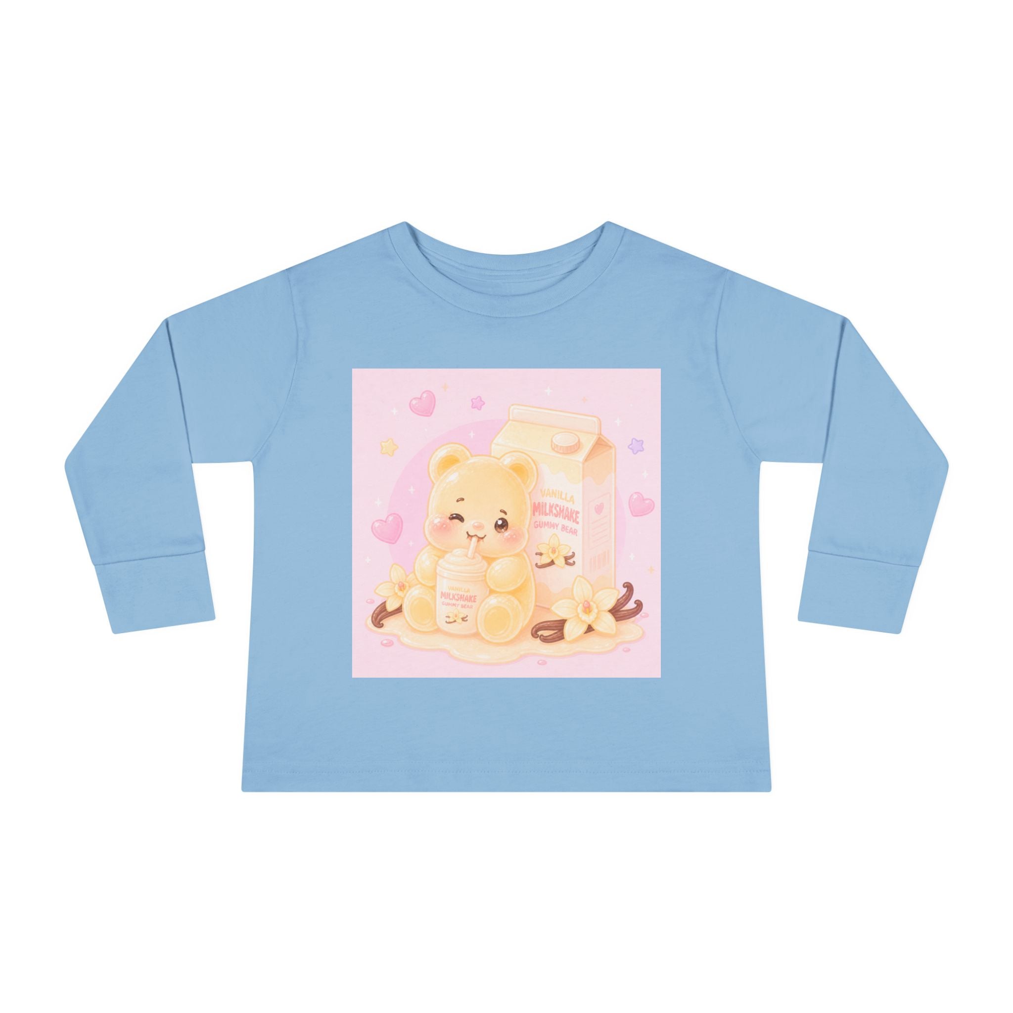 Vanilla Milkshake Oozy Bear Friend- Graphic Long Sleeve Shirt