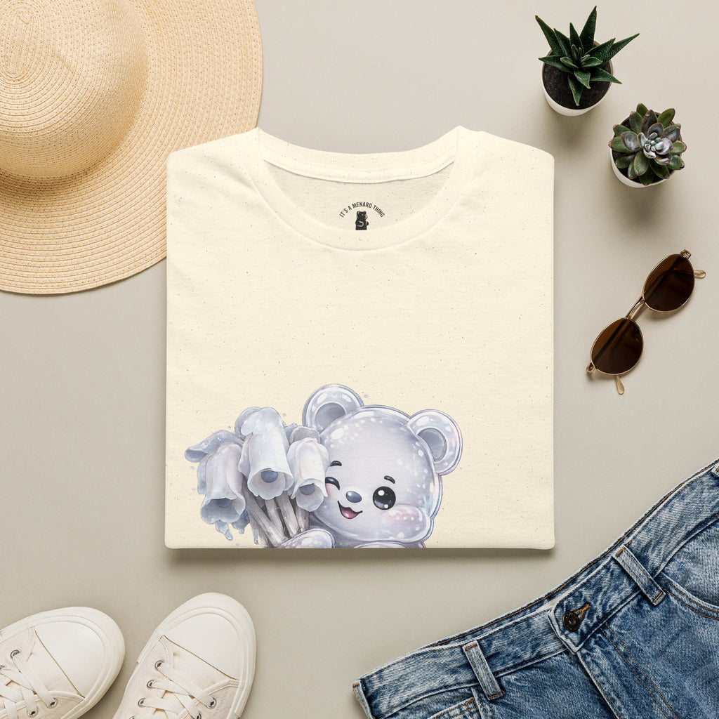 Special Ghost Pipe Mushroom Cluster, White Oozy Bear Gummy Friend- Graphic Shirt