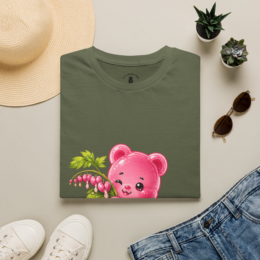 Praising Bleeding Hearts, Pink Oozy Bear Gummy Special- Graphic Shirt