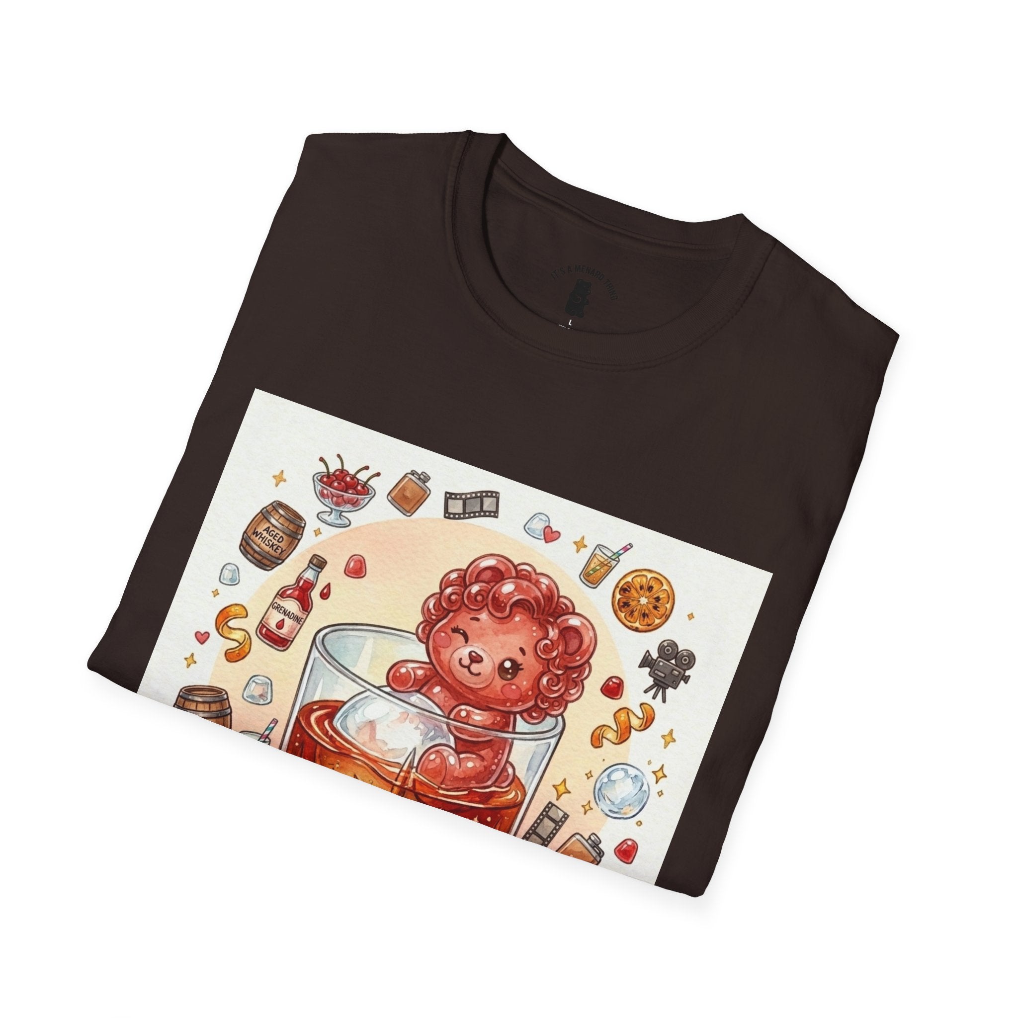 Shirley Temple Boozy Gooey Gummy Bear- Kawaii Graphic T-Shirt