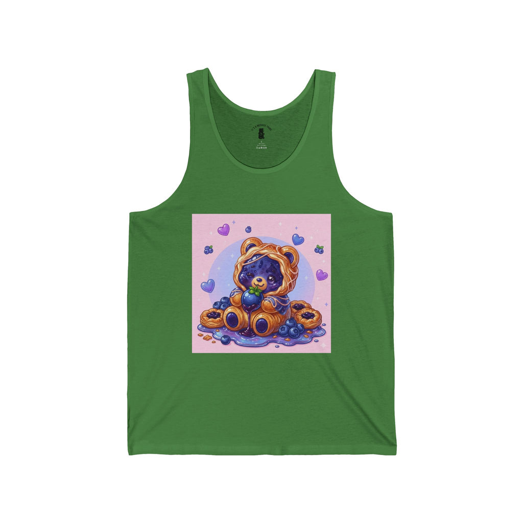 Blueberry Danish, Special Puff Pastry PJ Gooey Gummy Bear— Kawaii Graphic Tank Top