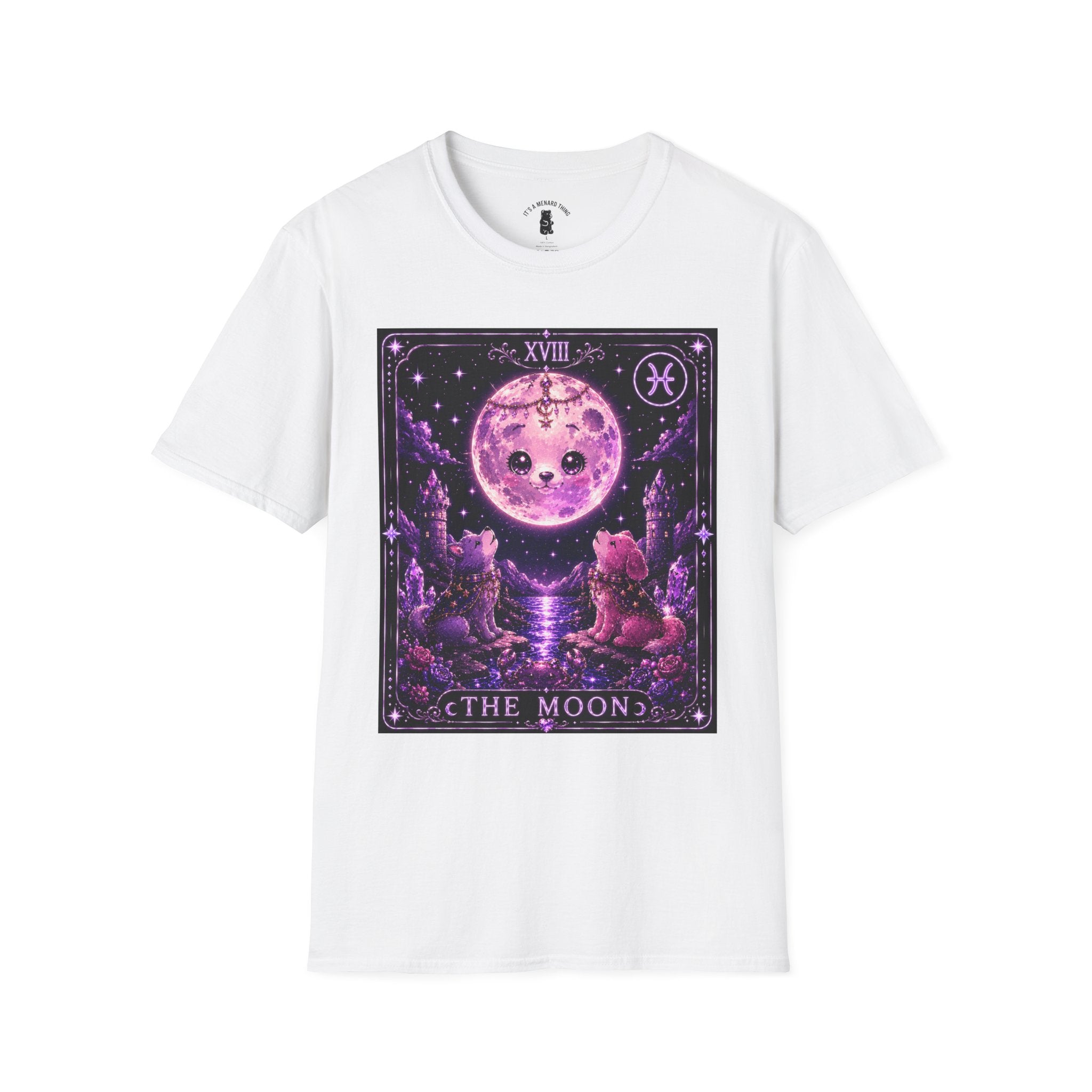 The Moon Tarot Astrological Style Oozy Bear Gummy Friend- Graphic Shirt