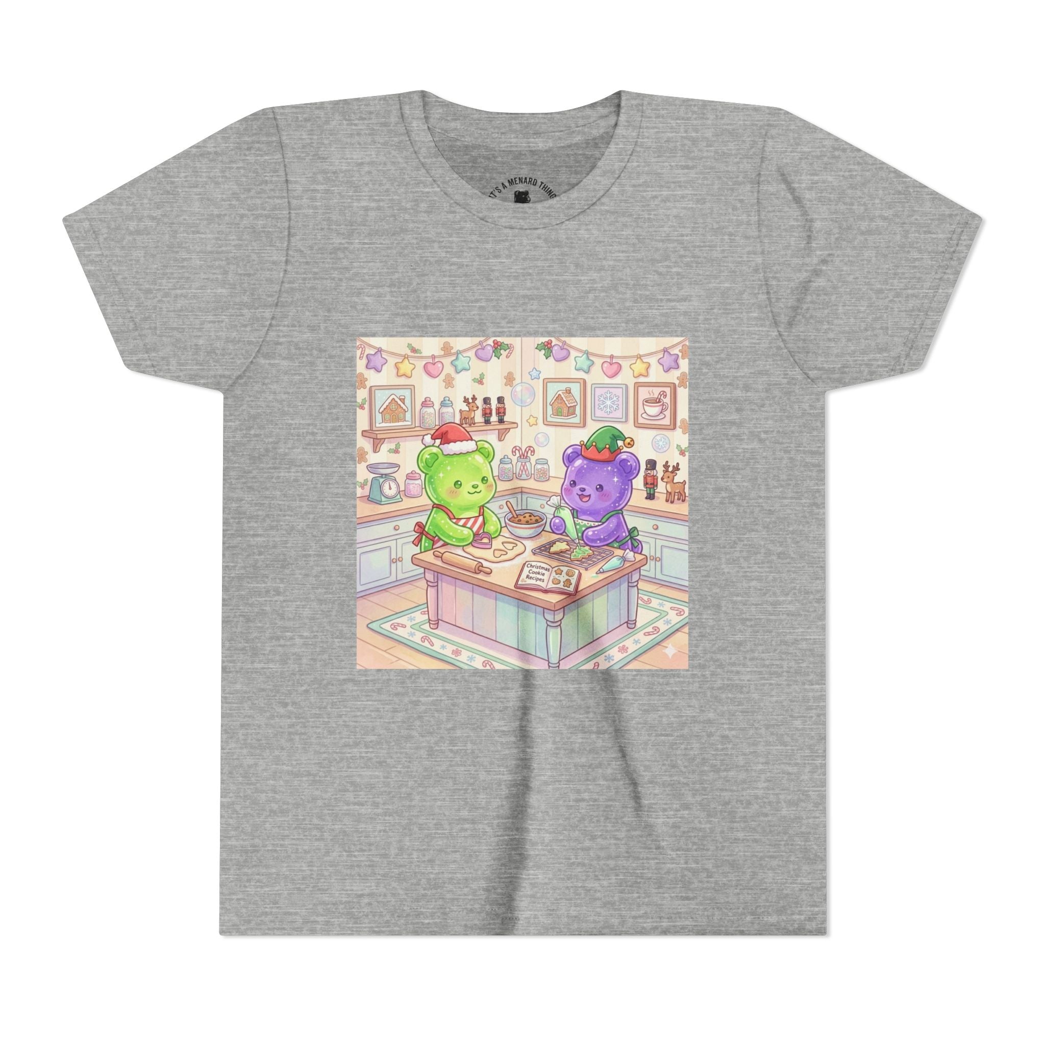 Gooey Gummies making Holiday Cookies T‑Shirt — Cute Pastel Kitchen Baking Design