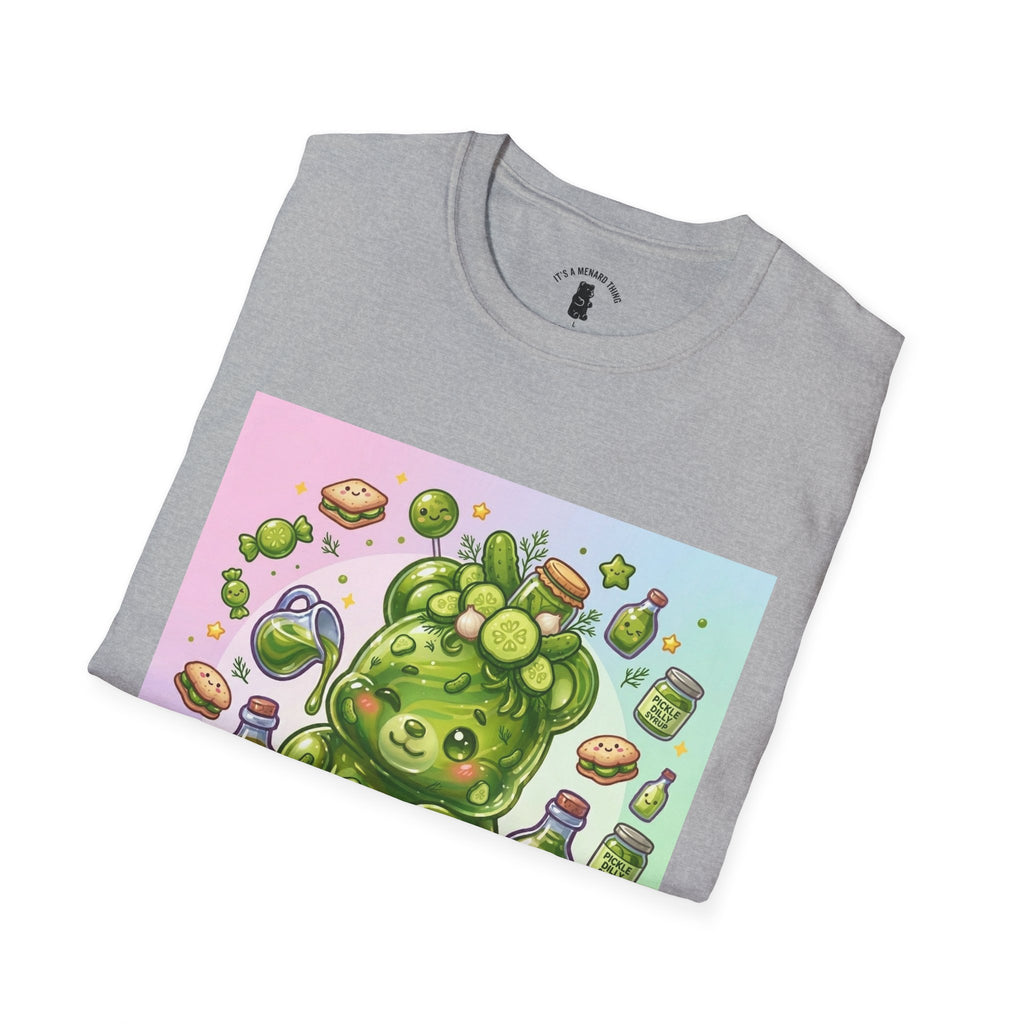 Sour Dill Pickle, Exotic Gooey Gummy Bear — Kawaii Graphic T-Shirt