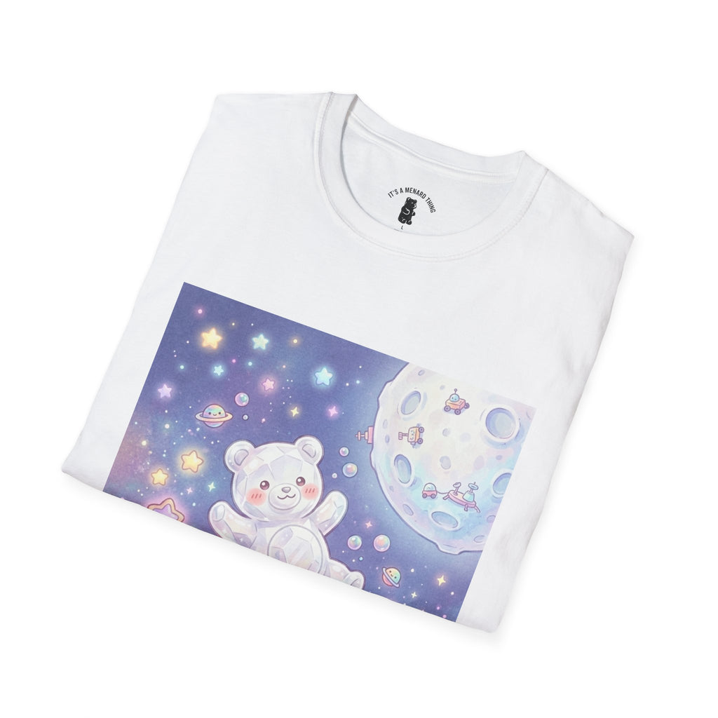 Float Me To The Moon, Crytal White Gooey Gummy Bear — Pastel Graphic T-Shirt
