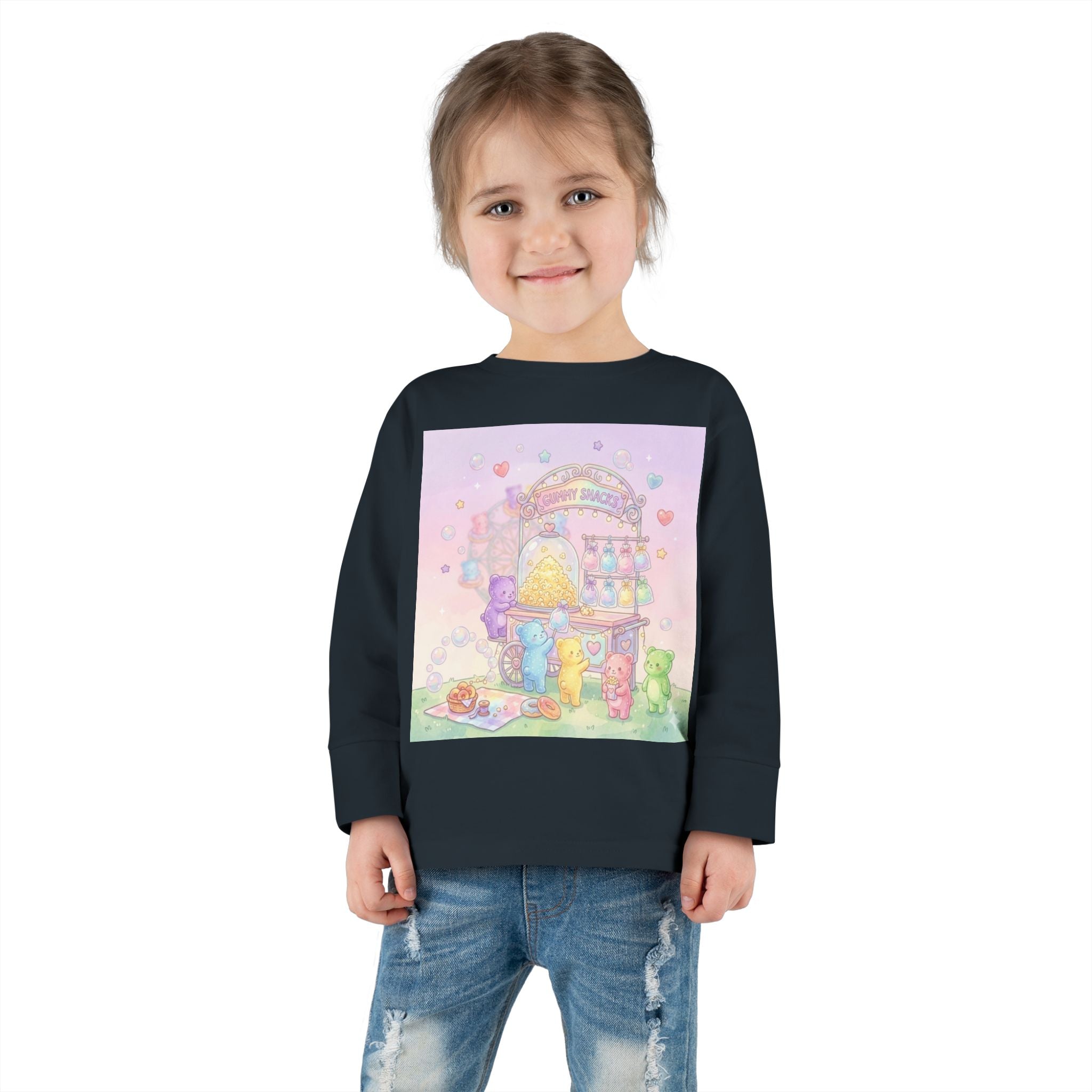 Special Candy Cart, Carnival Oozy Bear Friends- Graphic Long Sleeve Shirt