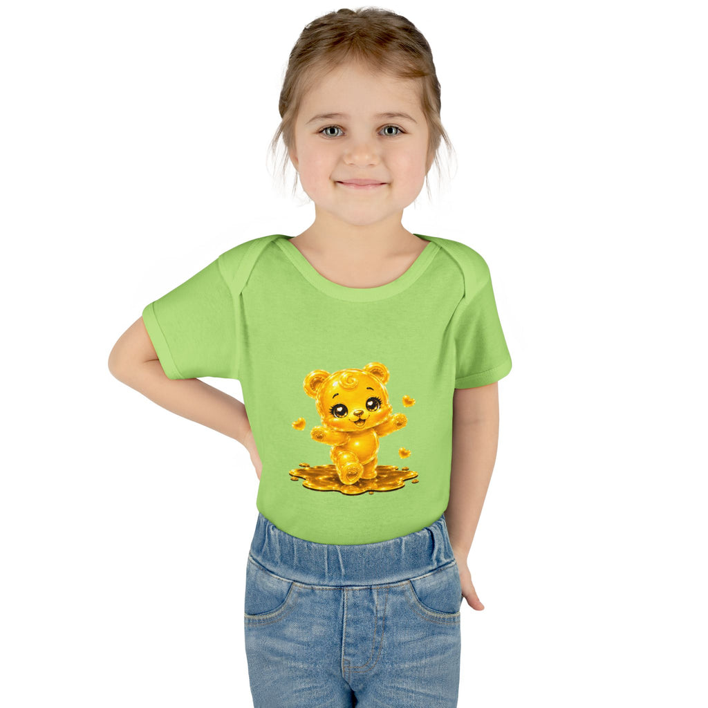 Baby Golden Oozy Gummy Bears First Steps, Cutie Addition- Graphic Onesie