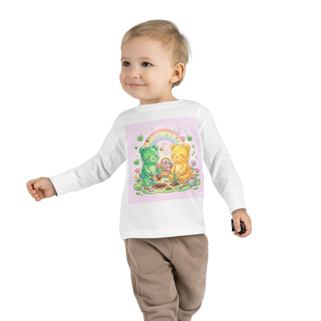 Let's Build a Garden, Oozy Bear Friends Gummy Duo- Graphic Long Sleeve Shirt