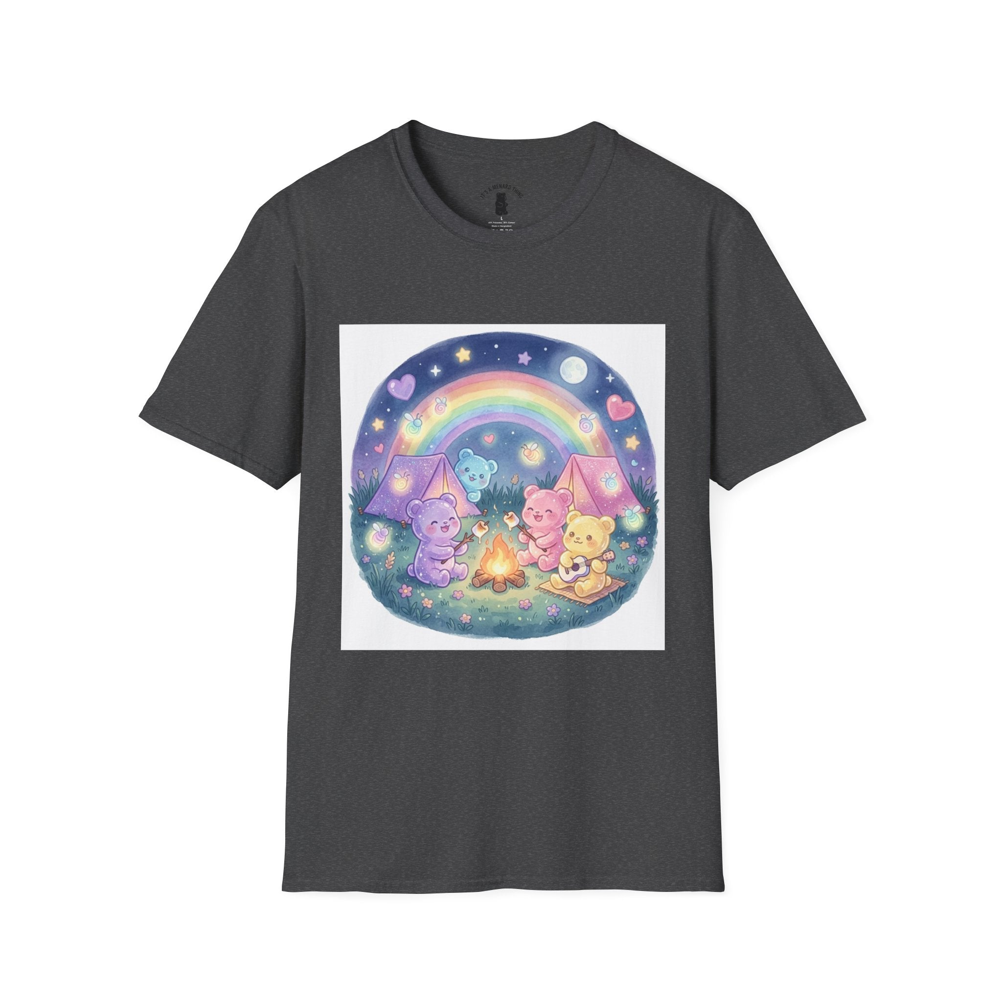 Campfire days and Toasted Marshmallows, Gooey Gummy Friends- Kawaii Graphic T-Shirt